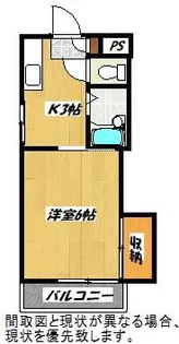 福岡県北九州市小倉北区金鶏町【マンション】の間取り