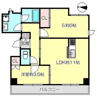HiLLS-K【3階】の間取り