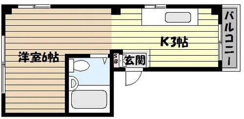 シティプラザ御影【5階】の間取り