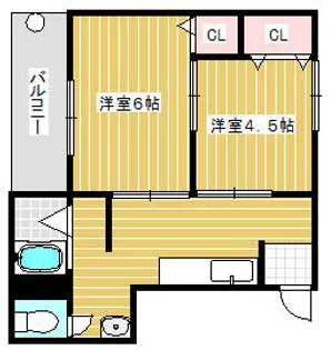 太陽マンション【2階】の間取り