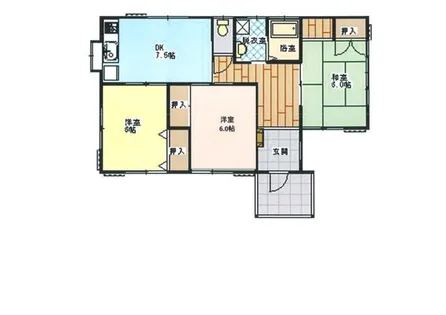 福岡県久留米市田主丸町田主丸【一戸建】の間取り