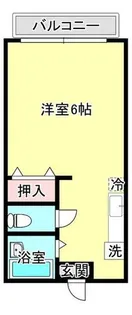 ルーブル折尾【1階】の間取り