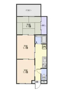愛知県知多市にしの台4丁目【マンション】の間取り