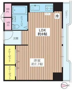 プラザ新大阪【6階】の間取り