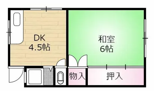 川富マンション【302号室】の間取り