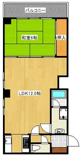 パールコート三萩野【5階】の間取り