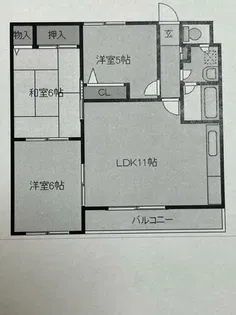 メイゾン宮の森【102号室】の間取り