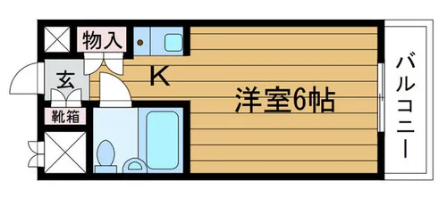 シティーパレス南千里【3階】の間取り
