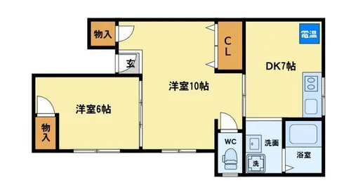 北一ビル【2階】の間取り