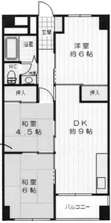 夢野ハイタウン【824号室】の間取り