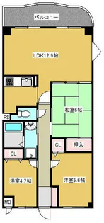 グラン・エスポワール【407号室】の間取り
