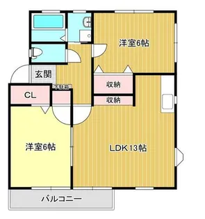 グリーンヒル吉野【A101号室】の間取り