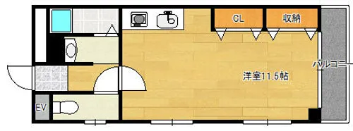 クレセール春日出2【4階】の間取り