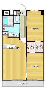 コーポ三木【6階】の間取り
