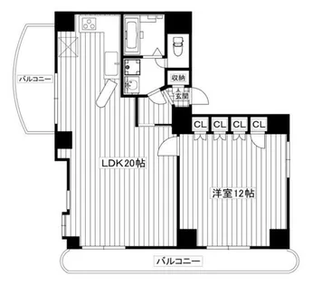 グレースマンション【8階】の間取り