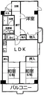 サンフェリカ【4階】の間取り