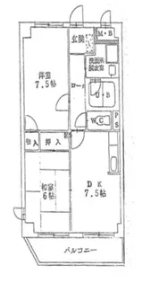 エバーグリーン【301号室】の間取り