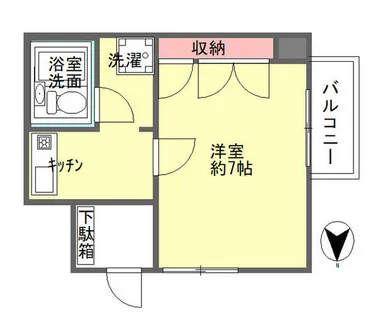 奈良県生駒市中菜畑2丁目【マンション】の間取り