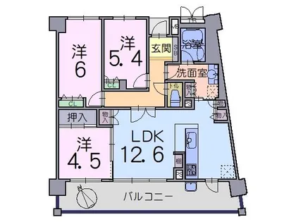 京都府京都市伏見区向島二ノ丸町【マンション】の間取り