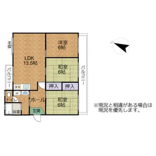 京都府京都市伏見区醍醐上ノ山町【マンション】の間取り