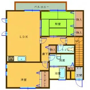 カーサフォレスタ【201号室】の間取り