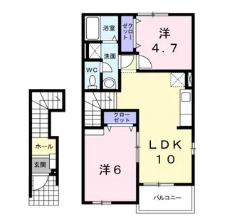 ファミーユ・K B【203号室】の間取り