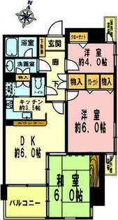 コスモシティ三宮東【1205号室】の間取り