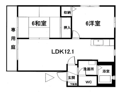 シャルマン・ヒロA棟【101号室】の間取り
