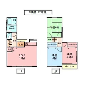 兵庫県朝来市和田山町竹田【一戸建】の間取り