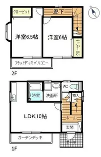 メゾン リュシオル【WEST号室】の間取り