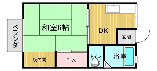 パナハイツ若園【205号室】の間取り