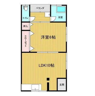 竹和荘【205号室】の間取り