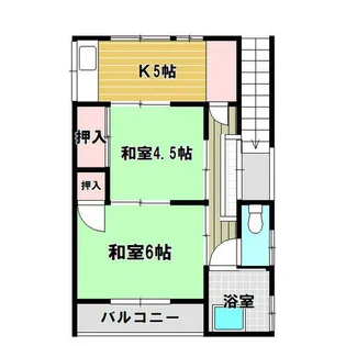清水3丁目アパート【2階】の間取り