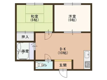 トラストハウスもり【2階】の間取り