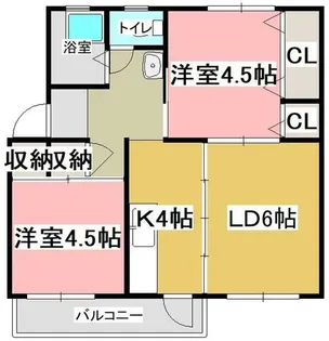 高峰コーポ【304号室】の間取り
