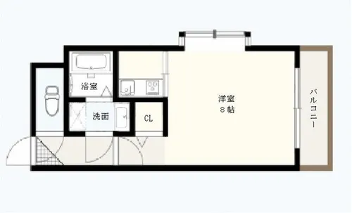エーデル薬院【7階】の間取り