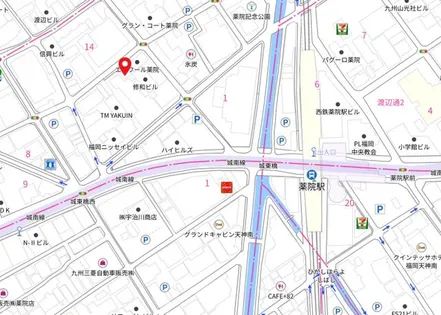 エーデル薬院【7階】の地図