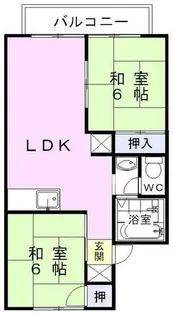 ホワイトピアA【2階】の間取り