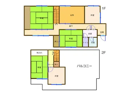 和歌山県有田市野【一戸建】の間取り