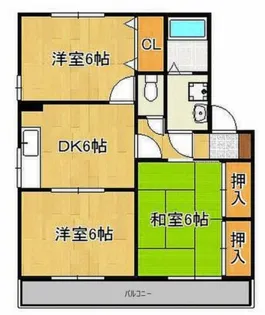 アムールK&S【205号室】の間取り