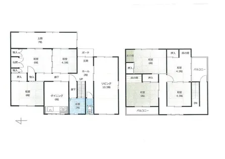 奈良県大和郡山市柳町【一戸建】の間取り