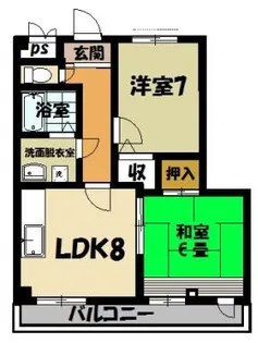 メゾンヴェルネージュ【3階】の間取り