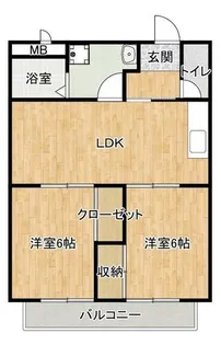 シャルダン学園台【2階】の間取り
