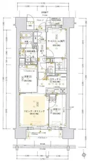 ジオ明石本町【3階】の間取り