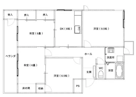 足立ハイマート【4階】の間取り
