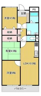 赤穂駅北ハイツ【202号室】の間取り