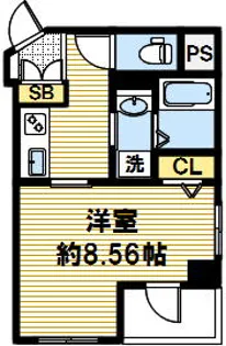 メゾンボヌール【602号室】の間取り