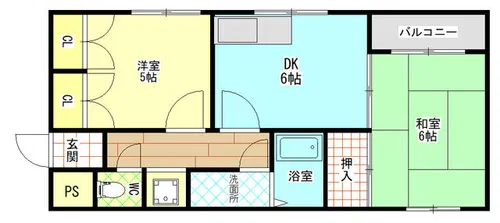 Riora平野【301号室】の間取り
