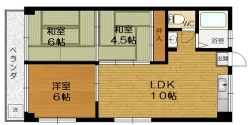 宝田マンション【301号室】の間取り