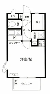 グリーンパーク柱【202号室】の間取り